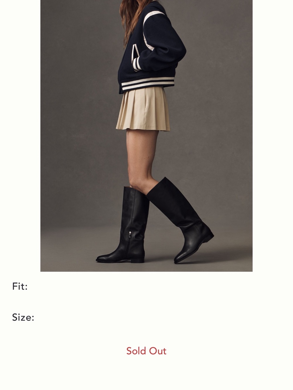 NIB Bibilou Black Over-the-Knee Black Leather Riding Boots Women's Anthropolgie